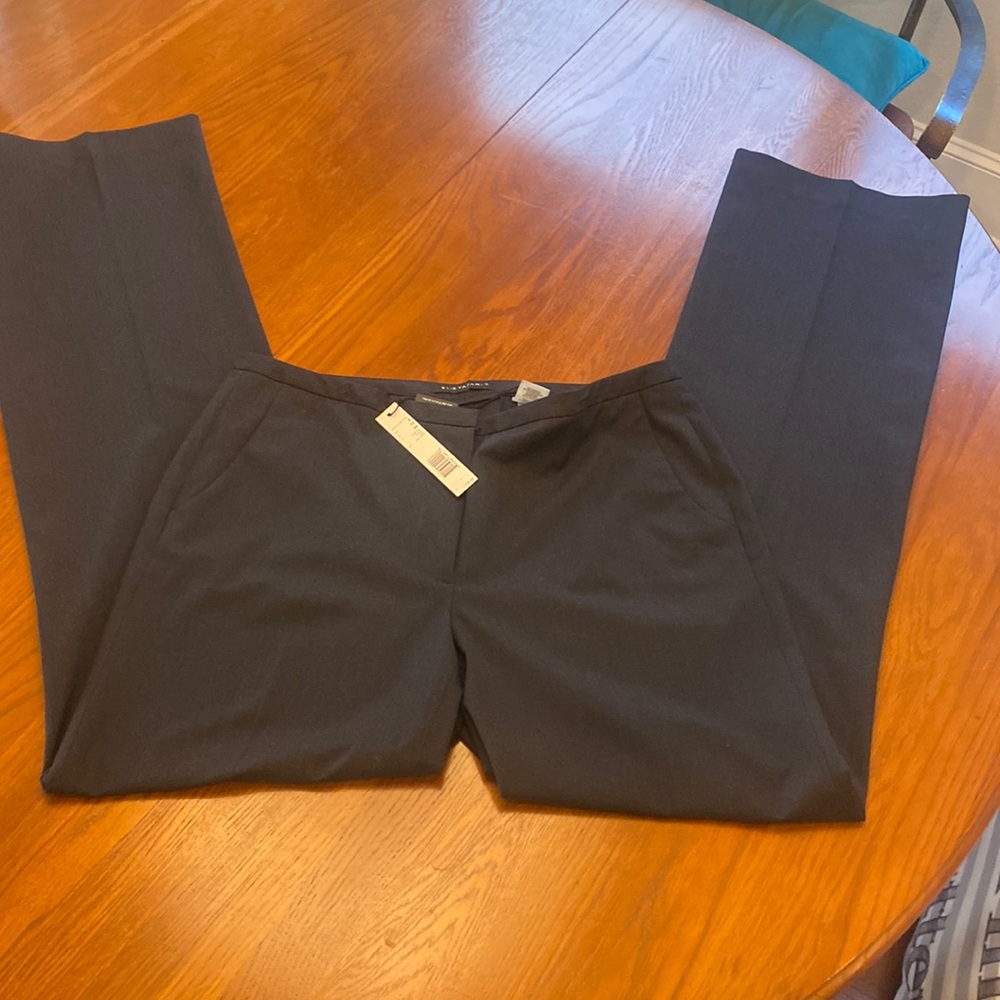 Elie Tahari Navy Wide-Legged Pants